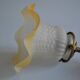 Swan neck wall lamp and its tulip, early 20th century.