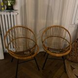 Set of 2 Dirk Rohe Noordewolde armchairs from the 60s