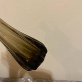 Vintage smoked glass vase