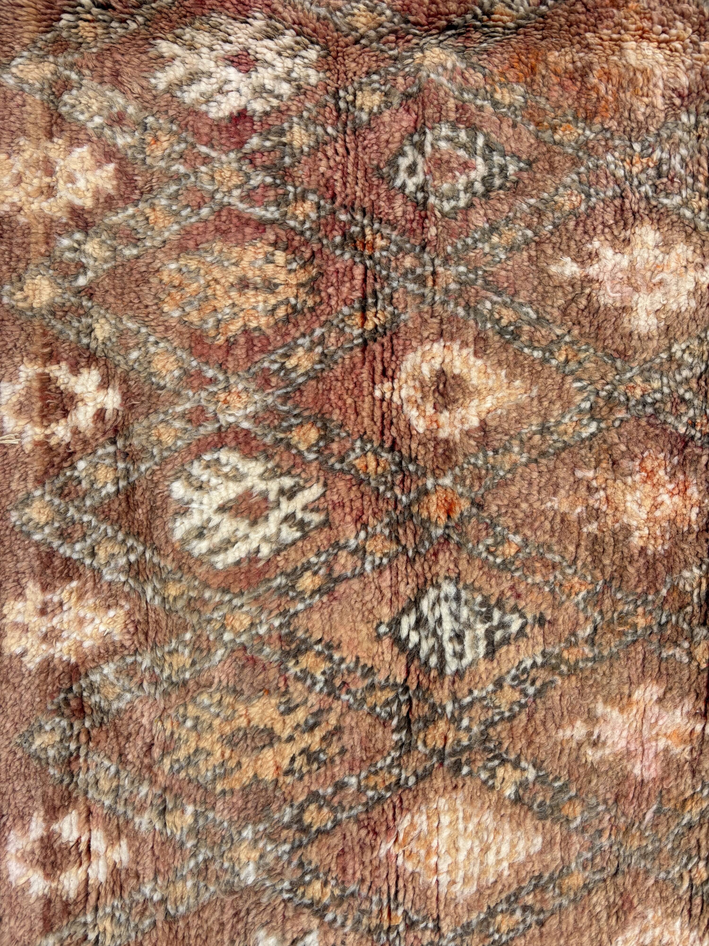 Bohemian Chic Moroccan Handcrafted Wool Rug