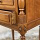 Pair of vintage fruitwood bedside tables from the 1960s.