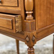 Paire de chevets bois fruitier vintage 1960