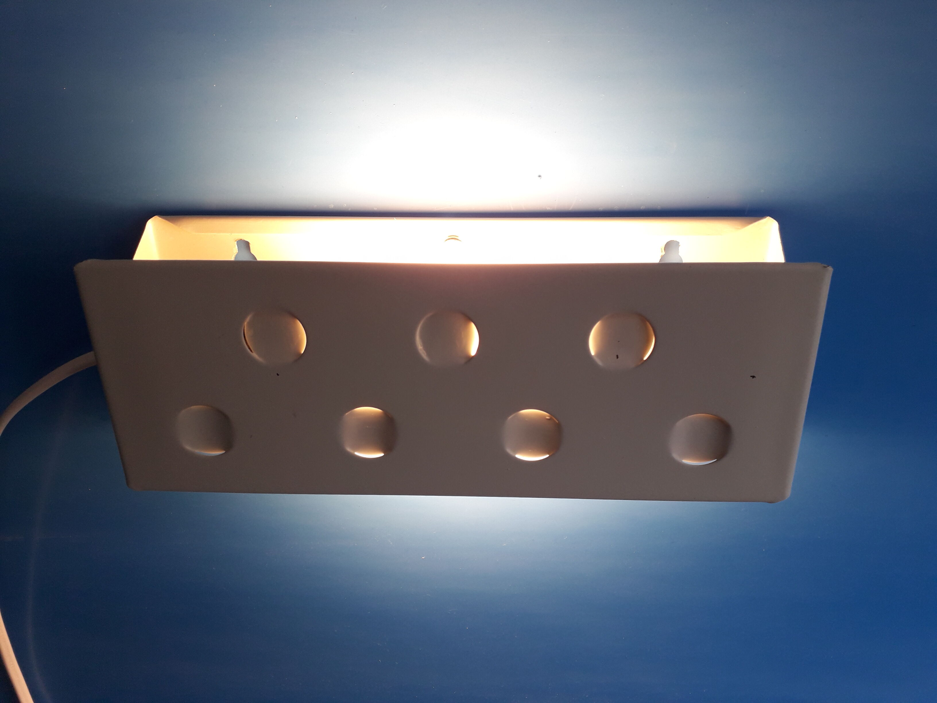 Vintage adjustable swivel shutter wall lamp
