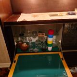 Large lacquered wooden sideboard from the 80s