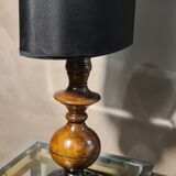 Lamp 1950 foot turn in olive tree, 45x23