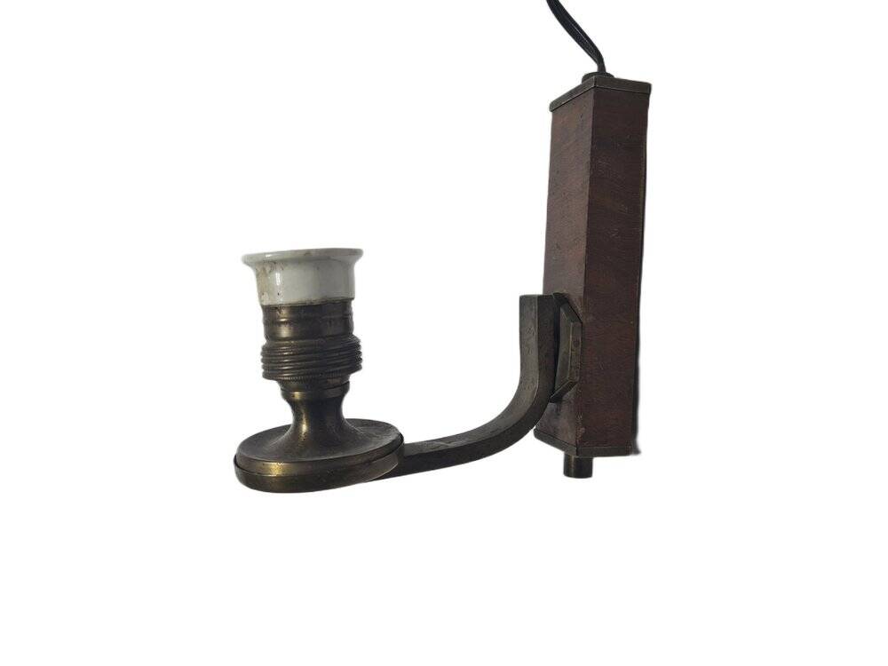 Art Deco wall lamp, Czechoslovakia, 1950s