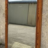 Large vintage cabinet door mirror, 40s/50s