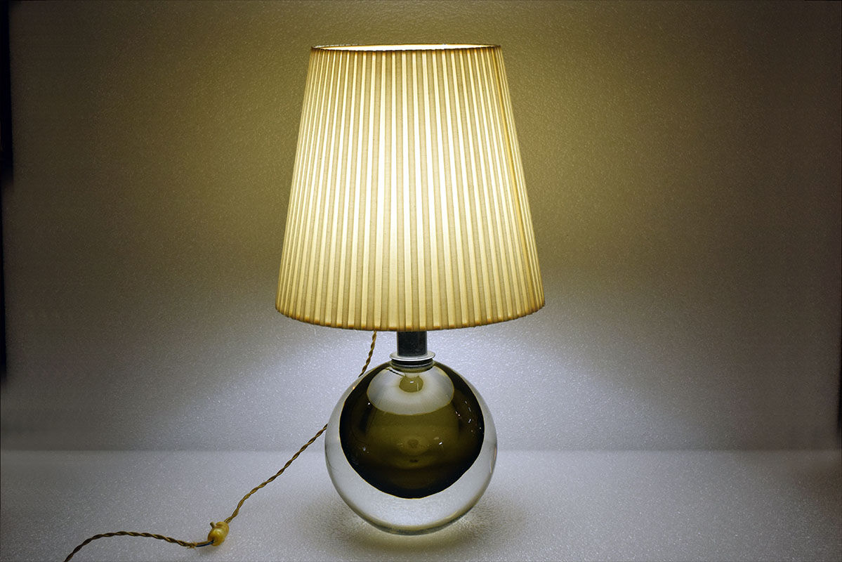 Flavio Poli for Seguso Murano mid-century table lamp, 1950s