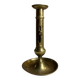 Gold-plated brass candlestick with push button