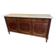 Grand buffet en acajou et marbre blanc