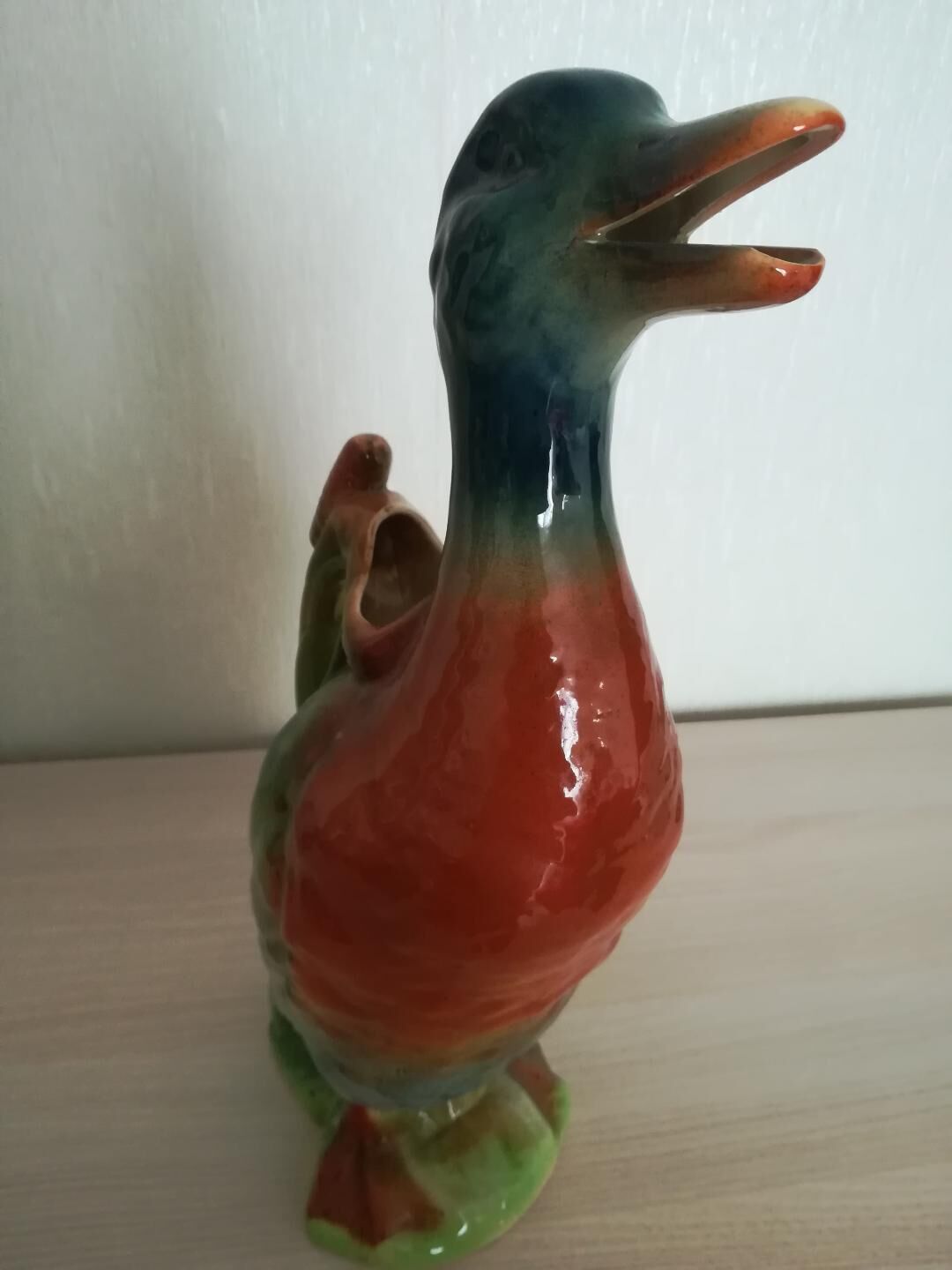 Ceramic zoomorphic pitcher