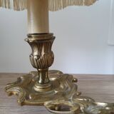 2 bronze bedside lamps