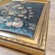 Tableau bords doré et impression sur tissu nature morte