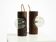 Pair of rare 1960s Temde table and wall lamps made of solid pine
