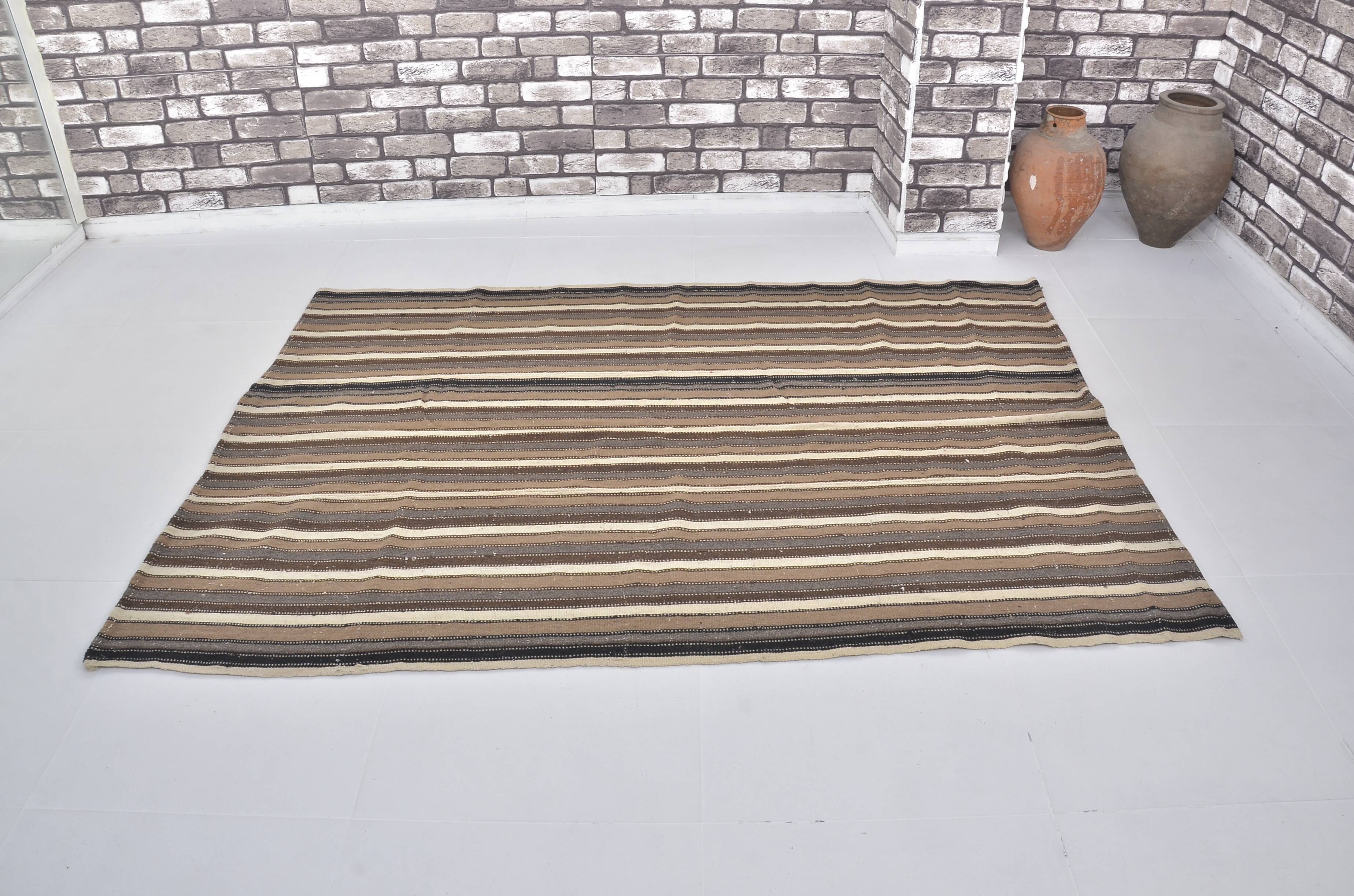 Vintage Stripe Handade Oushak Rug sku  1679