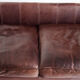 Vintage leather sofa. Edited by Mantellassi. Italy, 90s