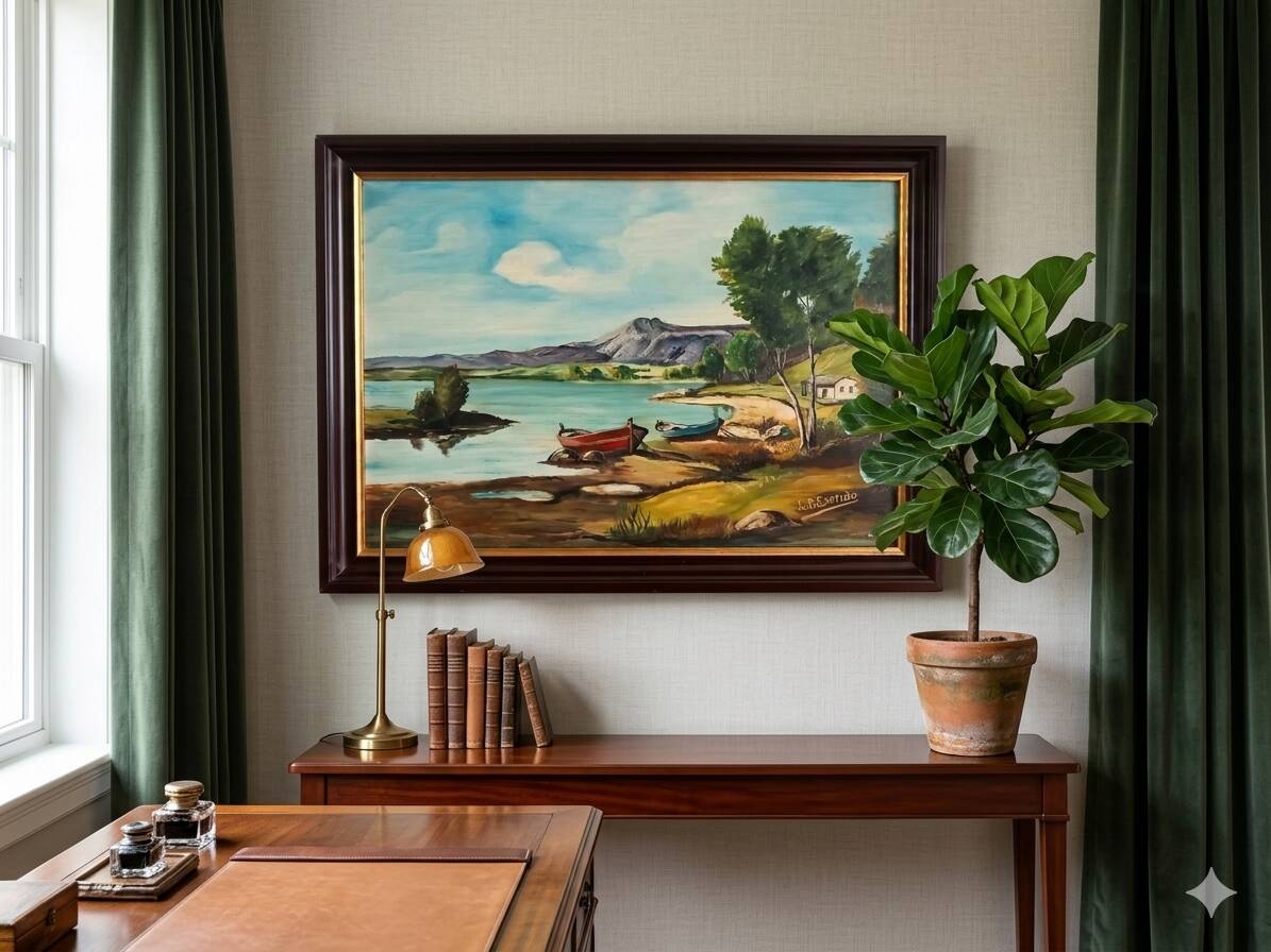 Oil on panel by Louis-Édouard GARRIDO 1875-1949