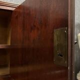 Important Louis Philippe Period Cylinder Desk / Restoration in speckled mahogany