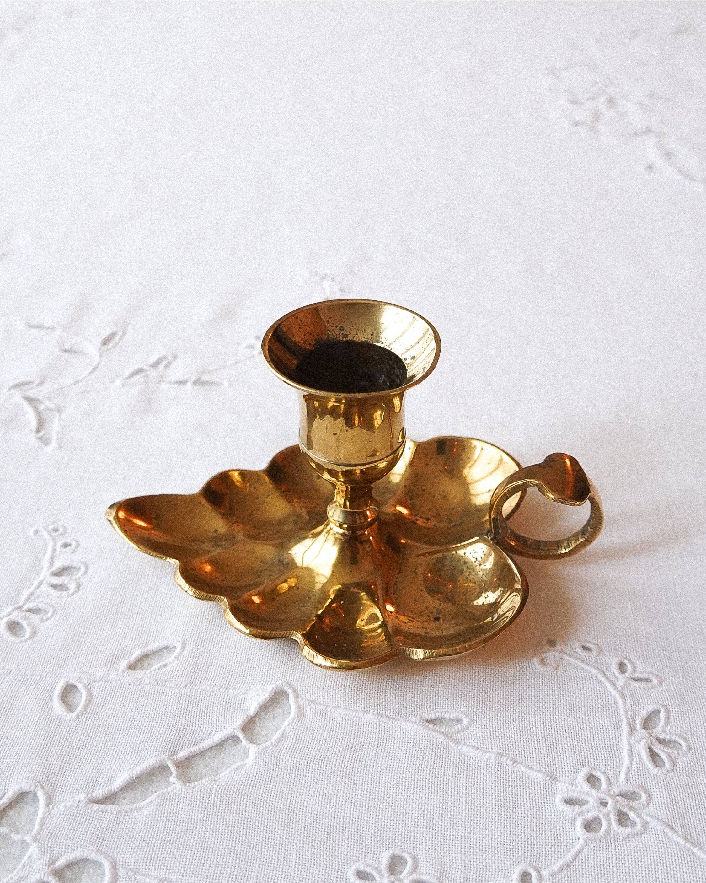 Brass candle holder