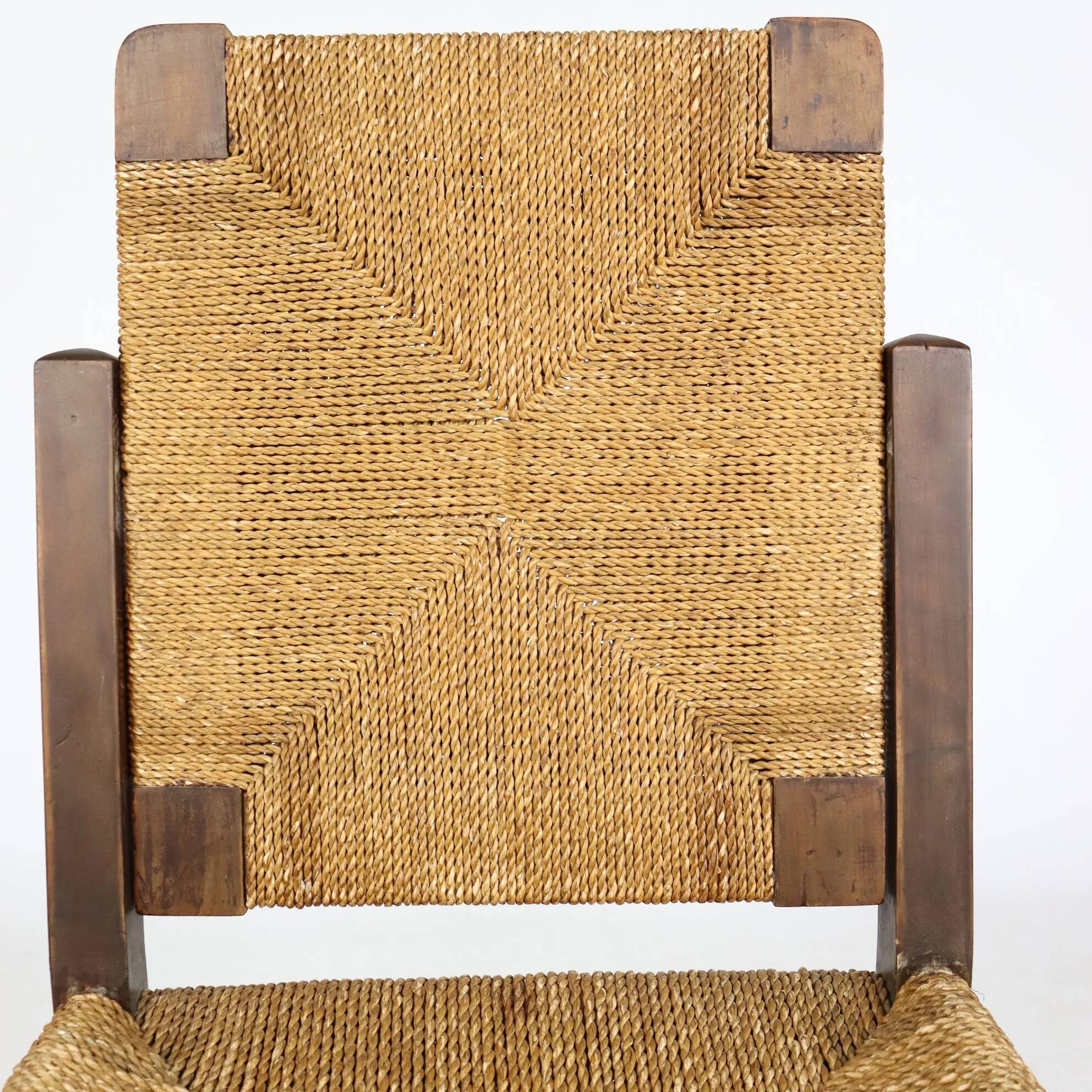 Brutalist rope chair