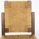 Chaise brutaliste en corde
