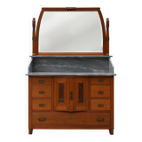 Commode ou buffet Art Nouveau en miroir par Geo Verbanck, Belgique