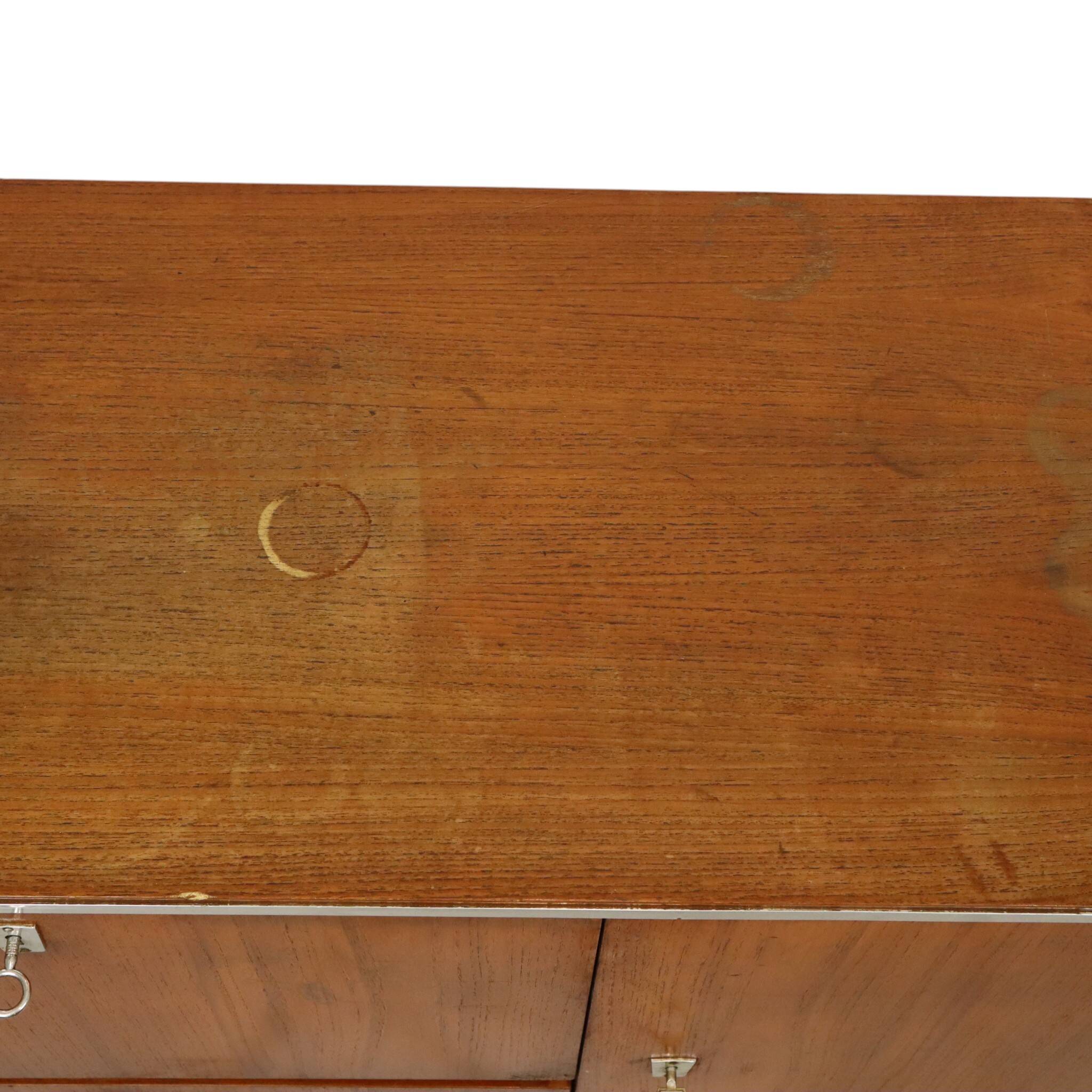 Meuble bar, buffet en placage de teck, années 1960