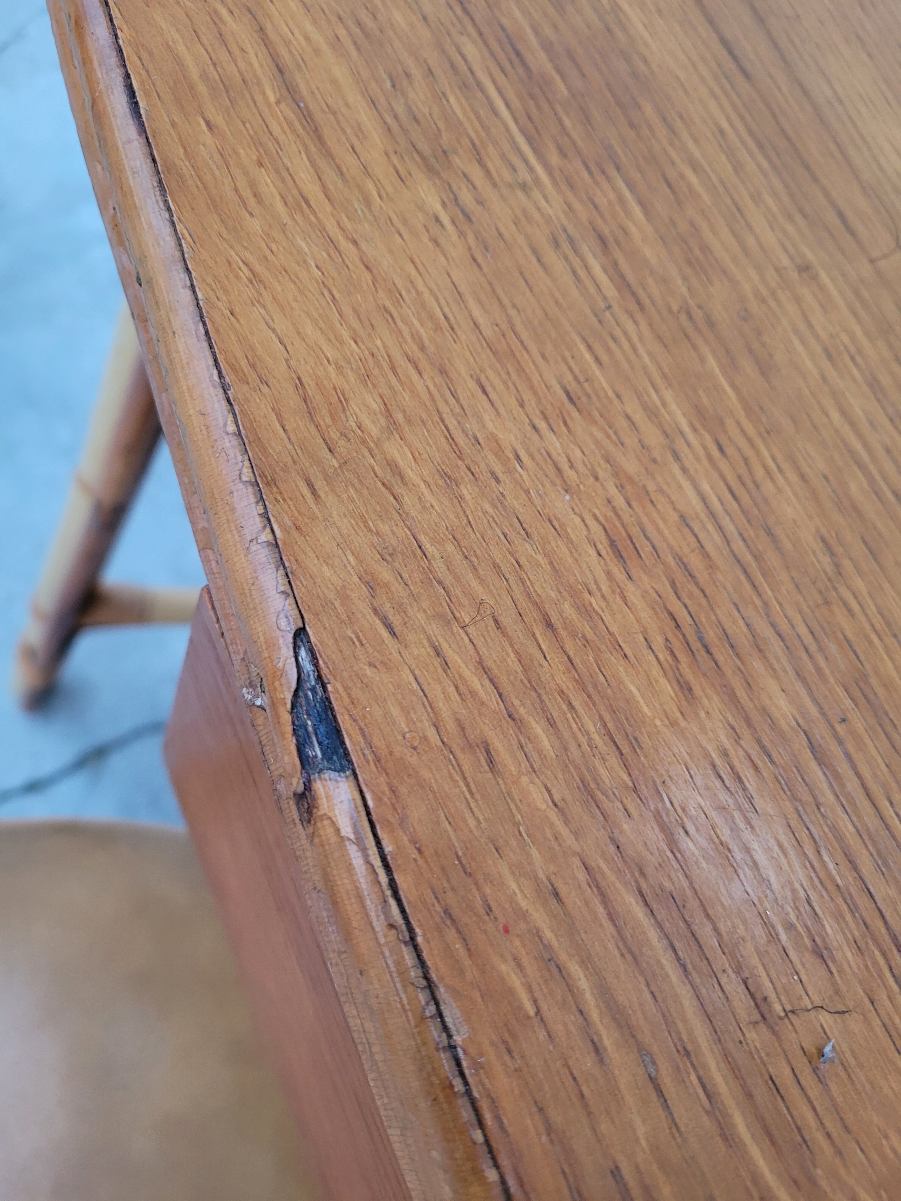 1950 vintage rattan dressing table with sun mirror