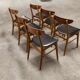 Lot de 6 chaises Farstrup 210 teck en hêtre 1965