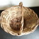 Panier rotin et osier vintage