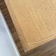 Solid oak farmhouse table with extensions.