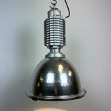 Industrial pendant lamp with glass cover by charles keller for zumtobel, 1990s