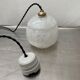 Lot 2 round clichy glass hanging lamps