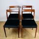 German Lübke vintage black chairs - 4 pieces - great set