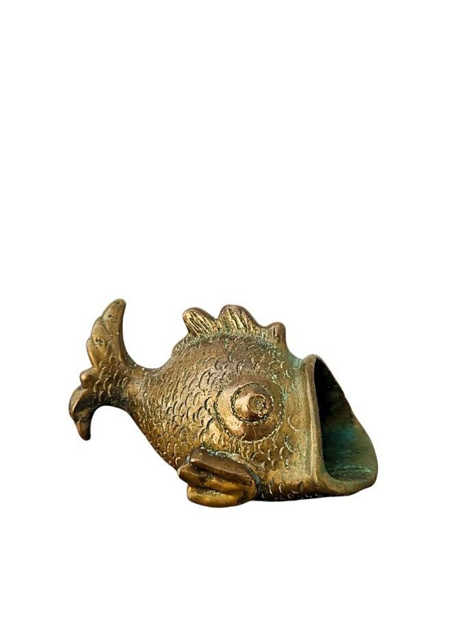 Bronze Fish Ashtray Attributed to Walter Bosse