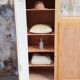 Vintage asymmetrical cabinet