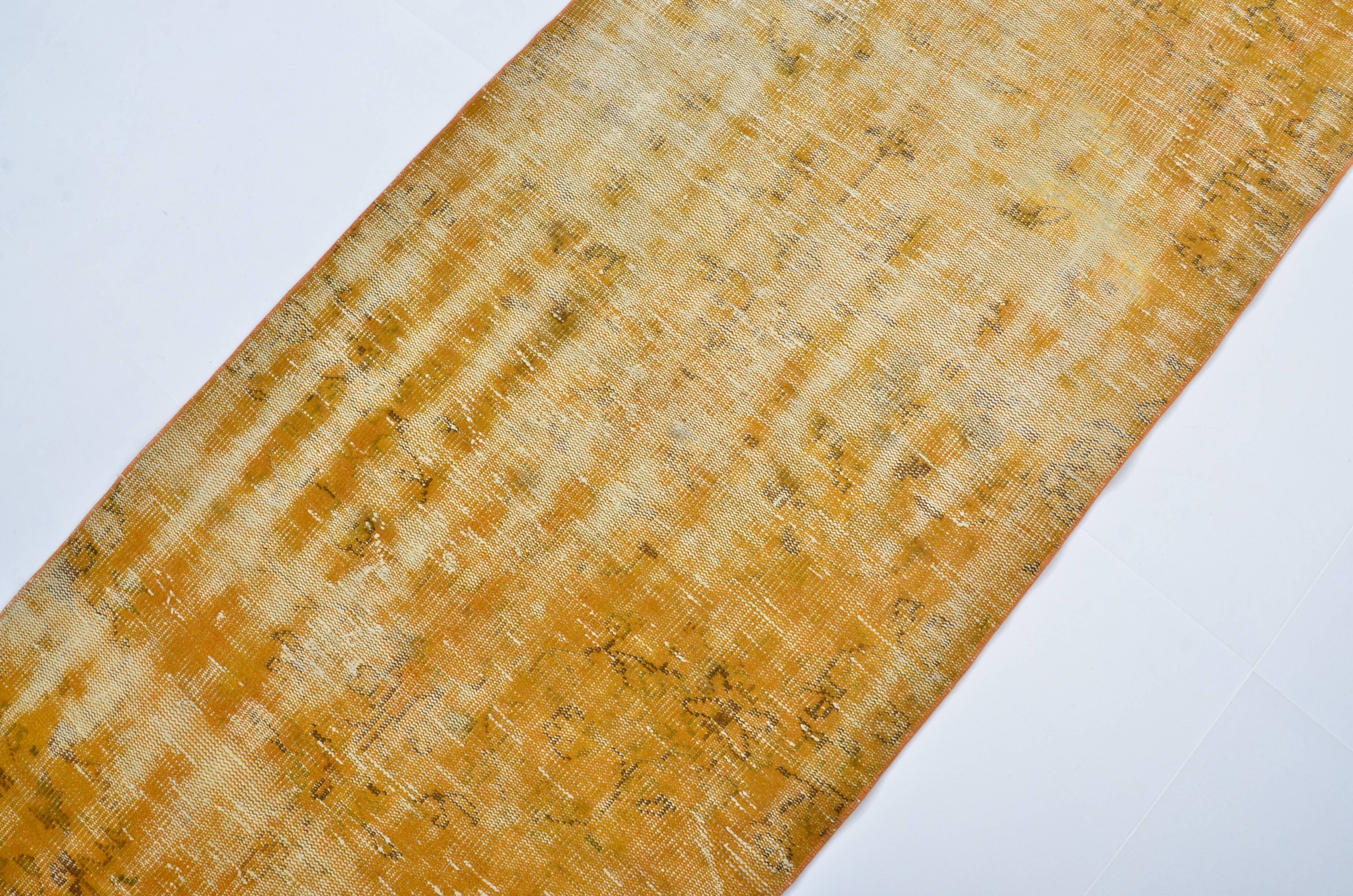 Turkish Vintage Oushak Runner Rug sku 3278