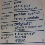 White leather sofa Paolo Piva (Designer) model ARCA for B&B