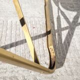 Pair of black and gold folding opera chairs