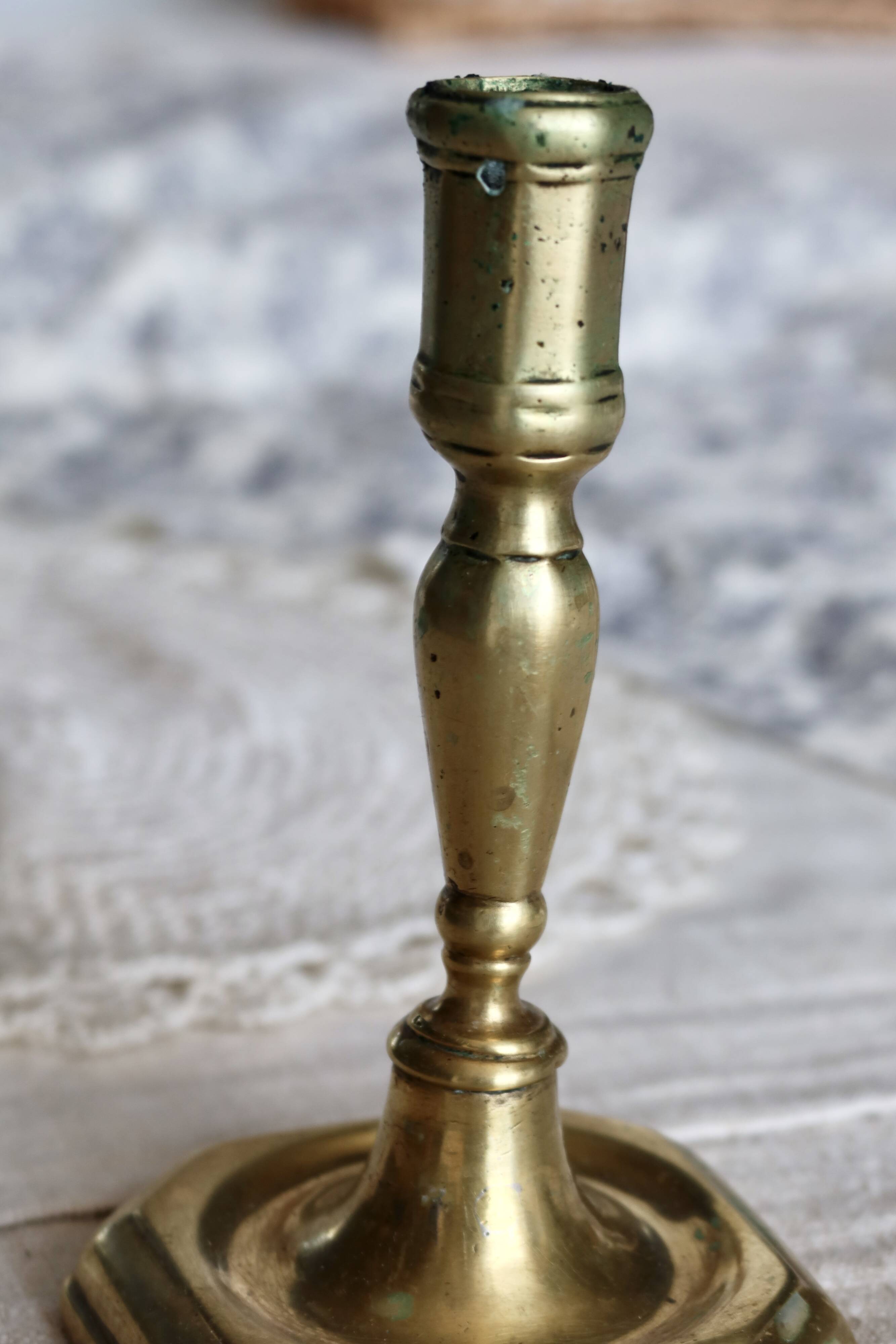 Vintage brass candle holder