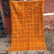 Orange Moroccan rug in wool 250cm x 150cm.
