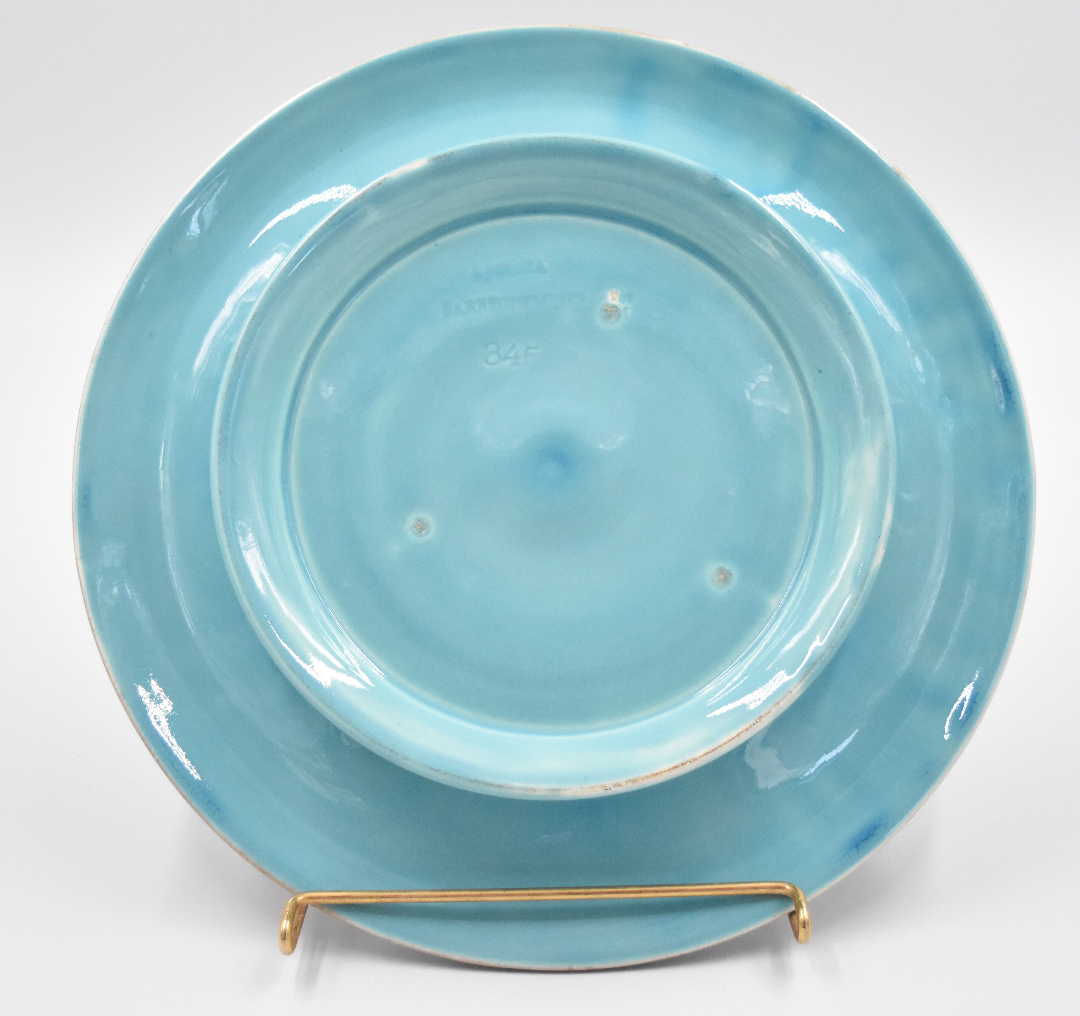 Cover-pot decor of murals in majolica Sarreguemines Majolica earthenware