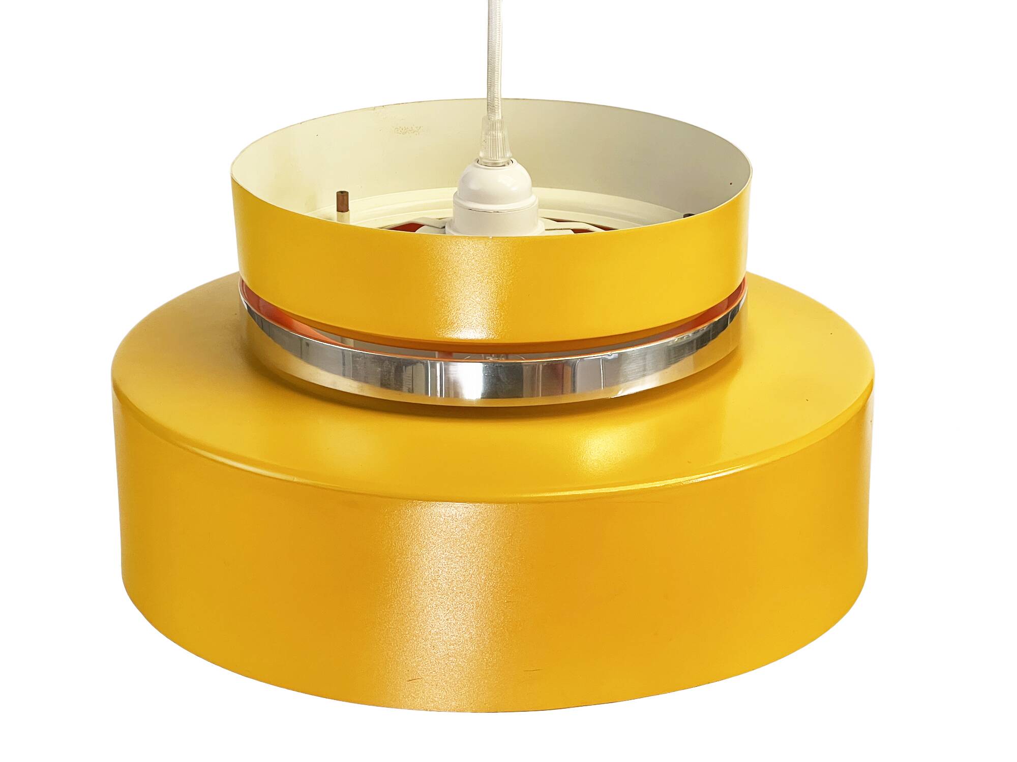 Suspension jaune foncé par Carl Thore pour Granhaga. Suède années 1970