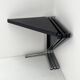 Foldable black table by Giancarlo Piretti for Anonima Castelli, 1970
