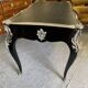 Black and silver Louis XV style desk