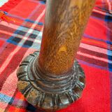 Carved wood table