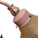 Flower-shaped table lamp in metal and glass