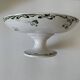 Plate on pedestal Iris Creil Montereau Terre de Fer from the 1900s