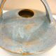 Teapot, enameled ceramic art, signed Michel Vergnes, Kerbénoën pottery