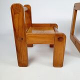 Children's pine desk and chair